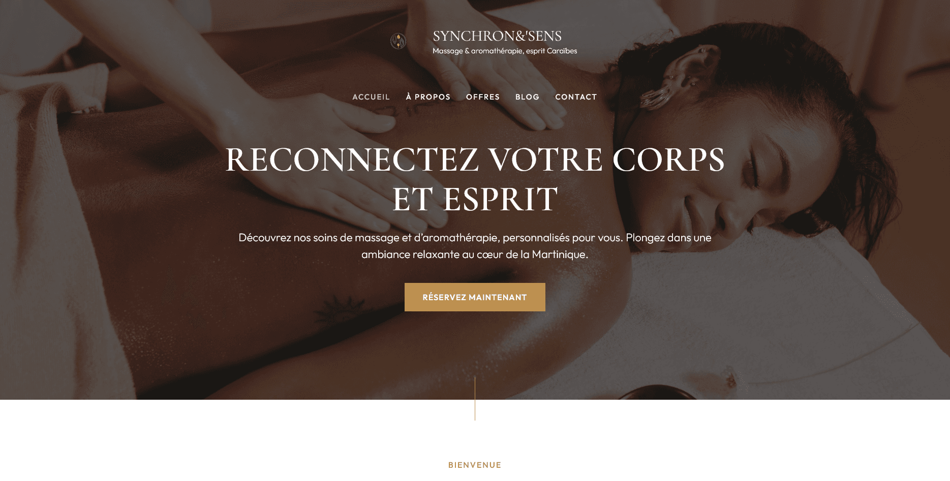 Capture d'écran du projet Synchron&Sens